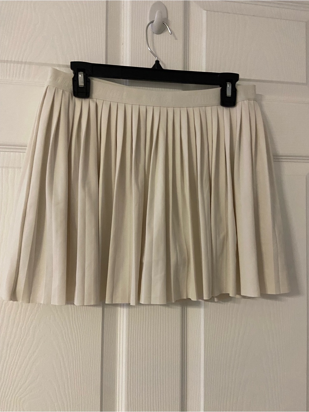 T40a- PRINCE PICKLEBALL Off-White MICRO-PLEATED Active Pull-On Skort